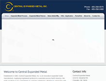 Tablet Screenshot of centralexpandedmetal.com